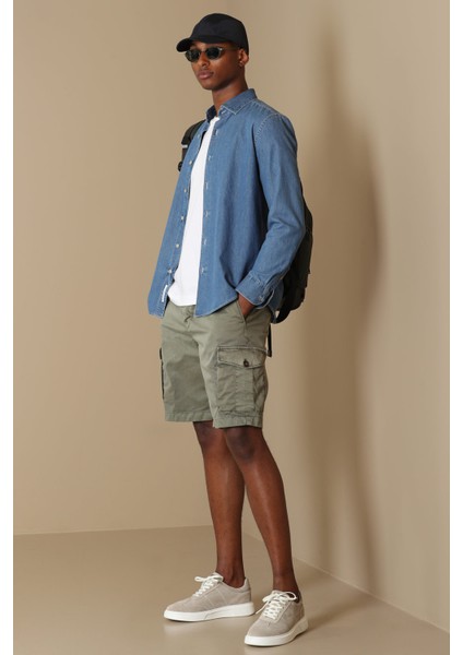 Marel Spor Erkek Chino Şort Slim Fit Bej fırsatları