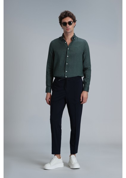 Pitaya Erkek Keten Gömlek Comfort Fit Siyah fiyatları