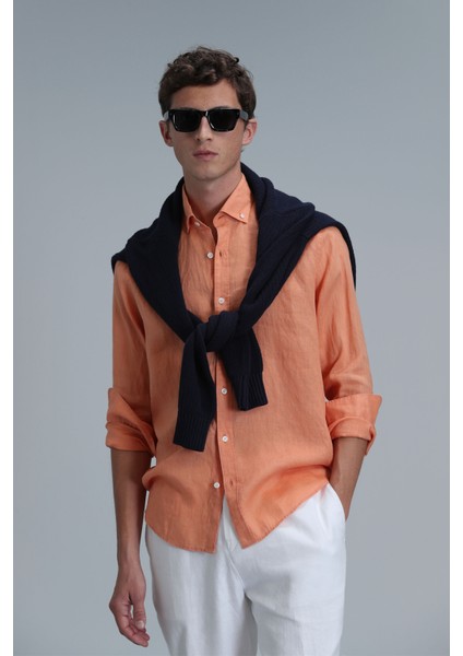 Pitaya Erkek Keten Gömlek Comfort Fit