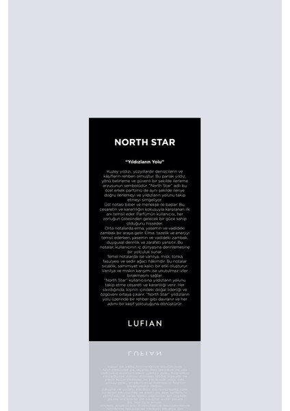 North Star Erkek Parfüm Standart modelleri
