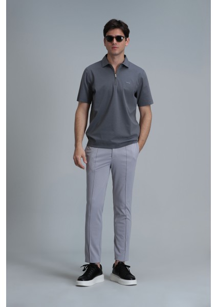 Simon Smart Erkek Chino Pantolon Slim Fit Gri indirimleri