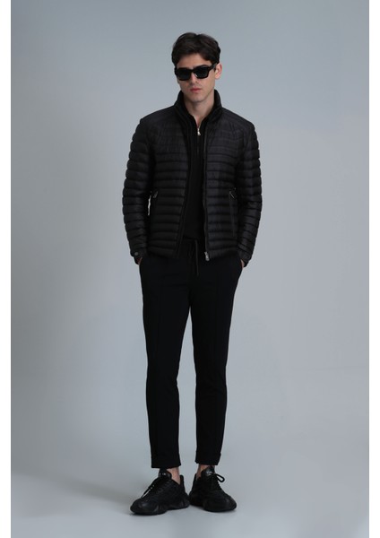 Simon Smart Erkek Chino Pantolon Slim Fit Siyah fırsatları