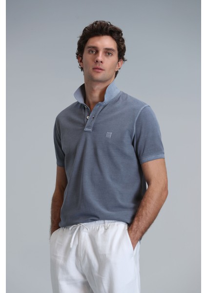 Vernon Smart Erkek Polo Tişört Gri