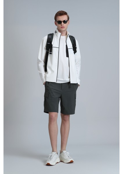 Tech Spor Erkek Chino Şort Slim Fit Yeşil