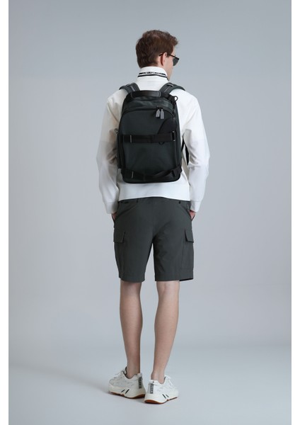 Tech Spor Erkek Chino Şort Slim Fit Yeşil