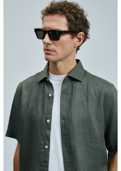 Bert Erkek Basic Gömlek Comfort Fit Lacivert modelleri