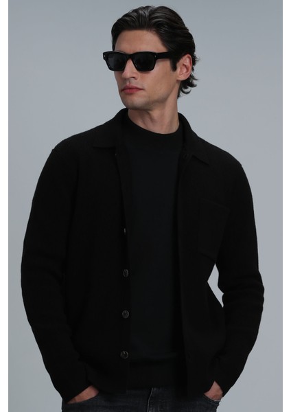 Solıd Erkek Hırka Siyah indirimleri