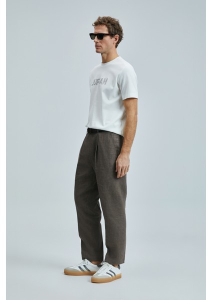 Thınk Erkek T-Shirt Orta Kalınlıkta Modern Grafik Tasarım %65 Pamuk %28 Polyamid %7 Elastan indirimleri