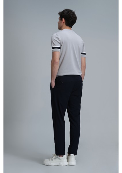 Simon Smart Erkek Chino Pantolon Slim Fit Siyah