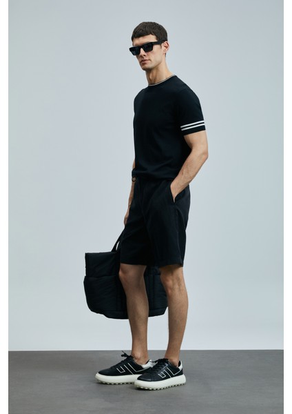 Ross Spor Erkek Chino Şort Slim Fit Siyah modelleri
