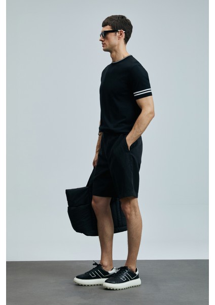 Ross Spor Erkek Chino Şort Slim Fit Siyah indirimleri