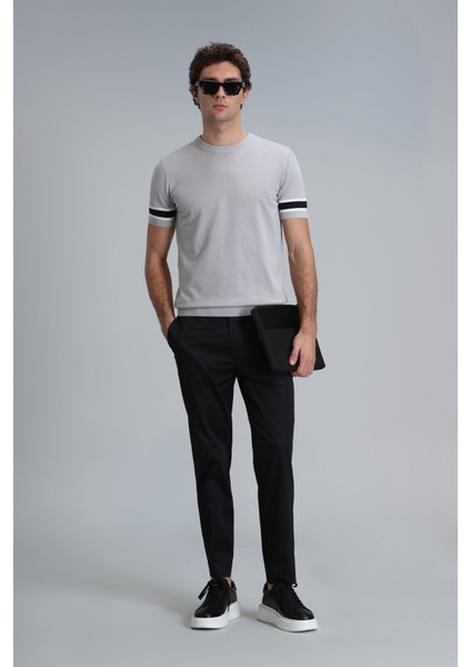 Plus Smart Erkek Chino Pantolon Slim Fit Siyah