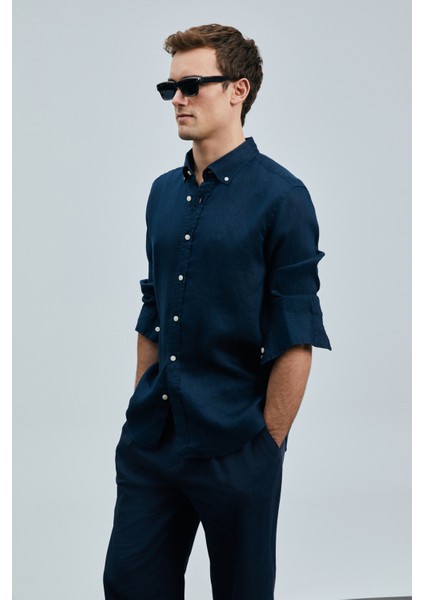 Pitaya Erkek Keten Gömlek Comfort Fit modelleri