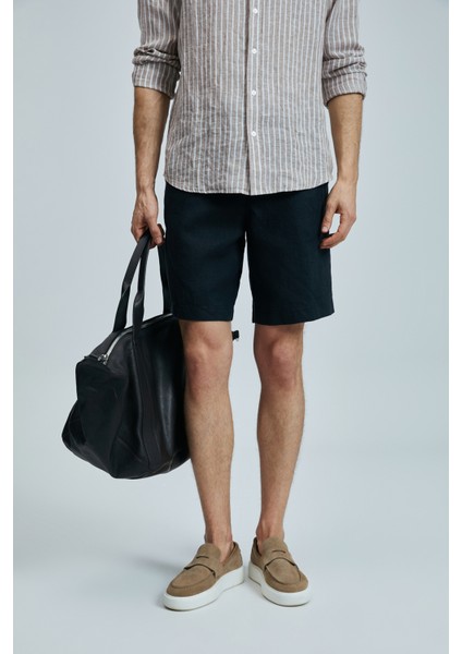 Peler Spor Erkek Chino Şort Slim Fit Siyah fırsatları