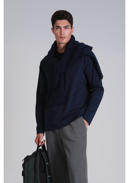 Holly Erkek Uzun Kol Tişört Siyah