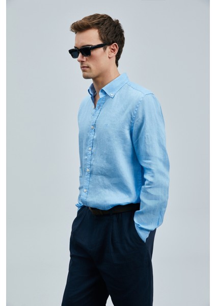 Pitaya Erkek Keten Gömlek Comfort Fit indirimleri