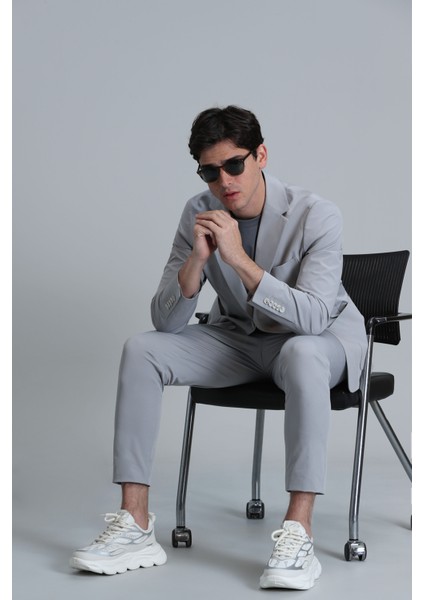 Alex Smart Erkek Chino Pantolon Slim Fit Siyah