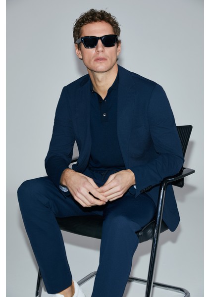 Hunter Smart Erkek Chino Pantolon Slim Fit Siyah