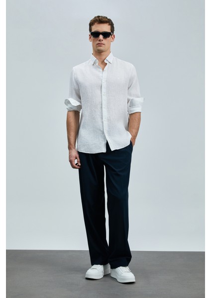 Pitaya Erkek Keten Gömlek Comfort Fit Siyah fiyatları