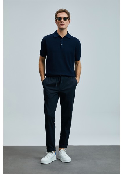 Edwın Erkek Modal Karışımlı Kazak Lacivert