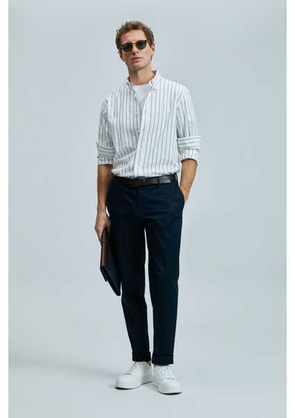 Plus Smart Erkek Chino Pantolon Slim Fit Taş