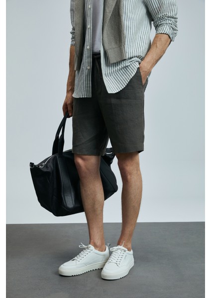 Peler Spor Erkek Chino Şort Slim Fit Siyah modelleri