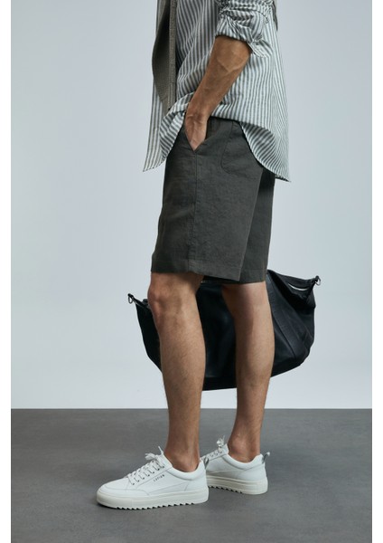 Peler Spor Erkek Chino Şort Slim Fit Siyah fırsatları