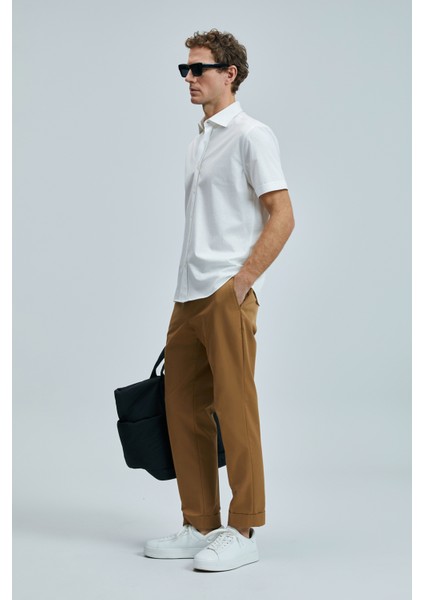 Luta Smart Erkek Chino Pantolon Comfort Fit Deve Tüyü fırsatları