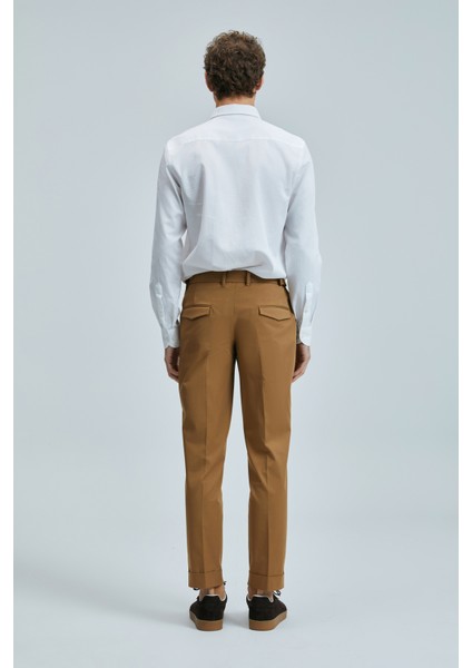Luta Smart Erkek Chino Pantolon Comfort Fit Deve Tüyü