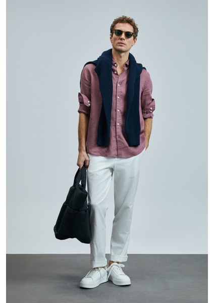 Pitaya Erkek Keten Gömlek Comfort Fit