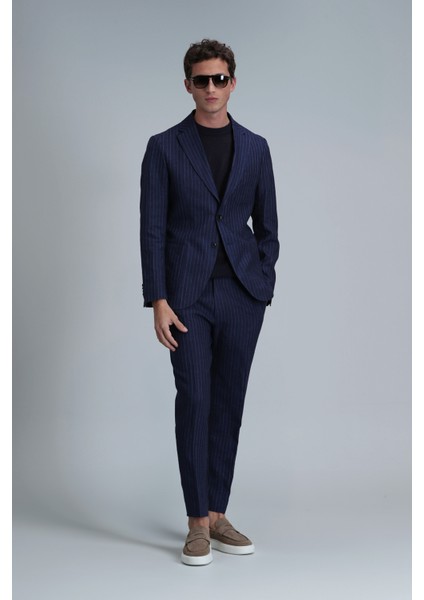 Marıo Smart Erkek Chino Pantolon Tailored Fit Lacivert indirimleri