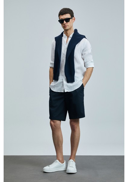 Cosmo Spor Erkek Chino Şort Slim Fit Lacivert indirimleri