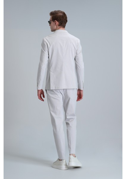 Frank Smart Erkek Chino Pantolon Slim Fit Saks