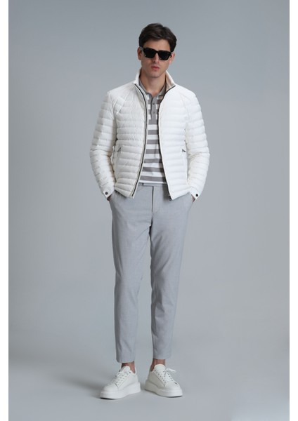 Hery Smart Erkek Chino Pantolon Slim Fit Gri