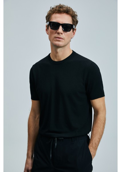 Tıno Erkek Modal Karışımlı Kazak Siyah modelleri