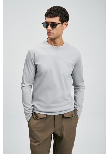 Vıctor Erkek Uzun Kol T- Shırt Siyah