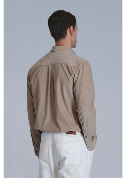 Water Erkek Basic Gömlek Slim Fit Antrasit