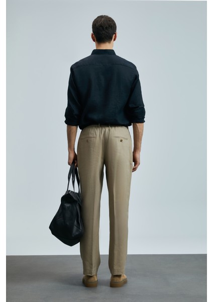 Tom Smart Erkek Chino Pantolon Slim Fit Lacivert