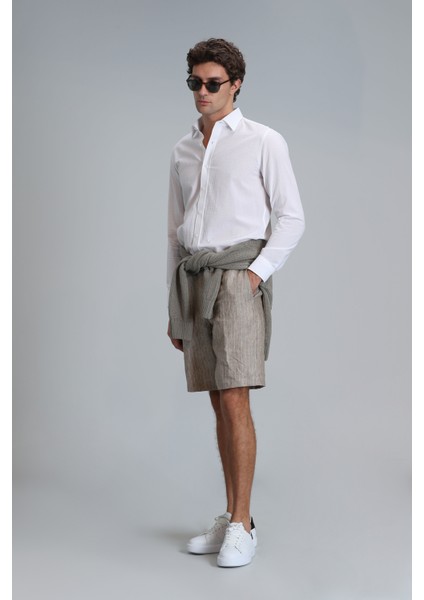 Andre Spor Erkek Chino Şort Slim Fit Bej fırsatları