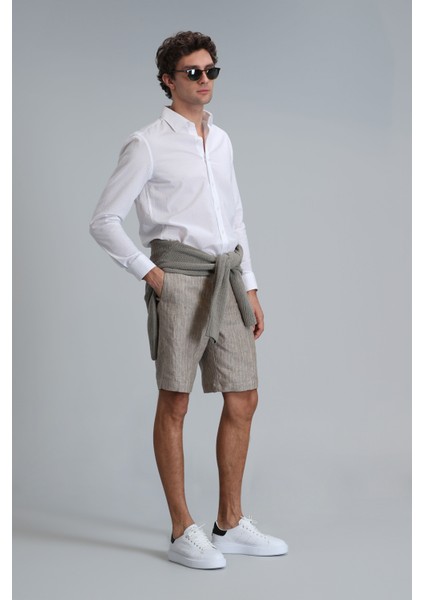 Andre Spor Erkek Chino Şort Slim Fit Bej indirimleri