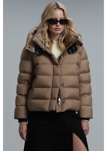 Rose Kaz Tüyü Kadın Mont