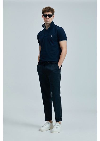 Laon Smart Erkek Polo Tişört Siyah