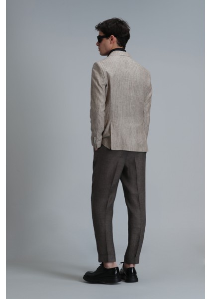 Star Smart Erkek Chino Pantolon Comfort Fit Kahverengi