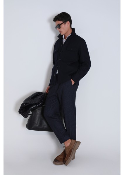 Barena Erkek Basic Gömlek Slim Fit Lacivert fırsatları