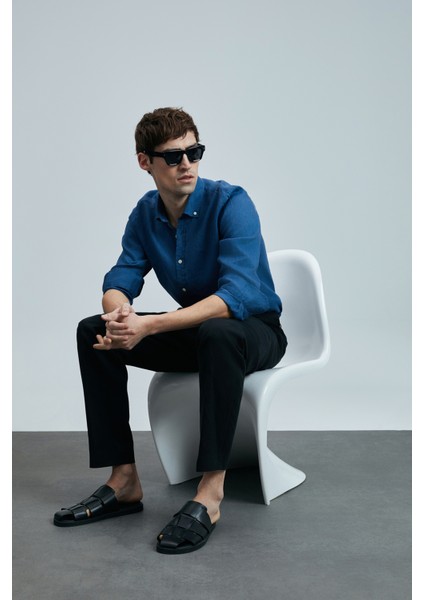 Bert Smart Erkek Chino Pantolon Slim Fit Lacivert