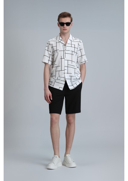 Danıel Spor Erkek Chino Şort Slim Fit Siyah