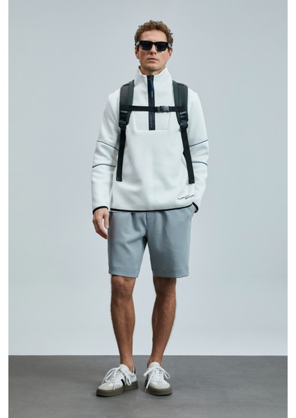 Moon Erkek Şort Eşofman Siyah