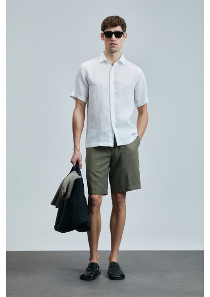 Bert Erkek Basic Gömlek Comfort Fit Lacivert