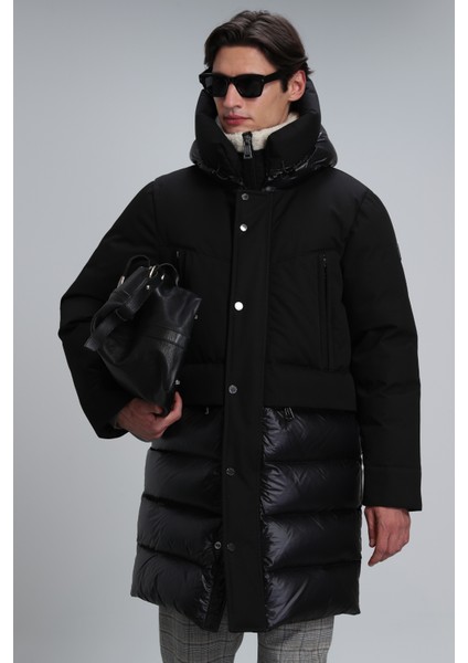 Lıncoln Kaz Tüyü Erkek Mont Siyah modelleri