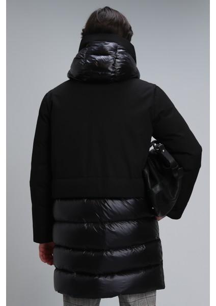 Lıncoln Kaz Tüyü Erkek Mont Siyah